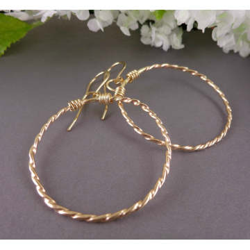 Gold Filled Hoop Earrings