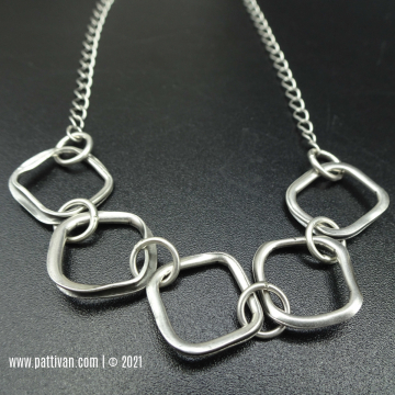 Handcrafted Sterling Silver Linked Necklace