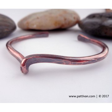 Solid Copper Cuff - with a Twist