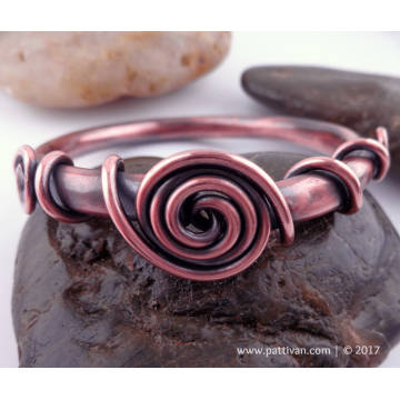 Copper on Copper Chunky Bangle