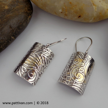 Keum Bo Sterling Silver Drop Earrings