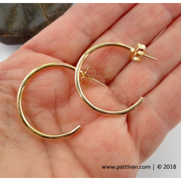Faceted GF Hoops