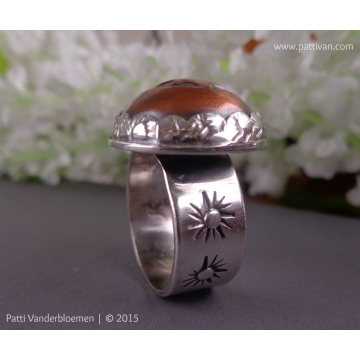 Mixed Metal Copper and Sterling Ring
