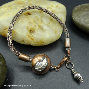 Mixed Metal Viking Knit Bracelet