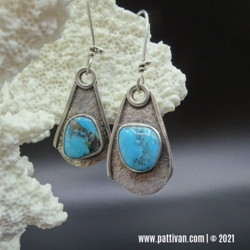 Nacozzari Turquoise and Sterling Silver Earrings