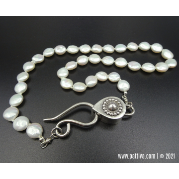 NS-6 - FW Pearl and Sterling Silver Necklace