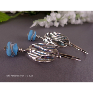 PMC Fine Silver and Artisan Turquoise Beads