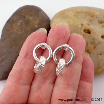 Sterling Double Hoop Earrings