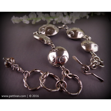 Handmade Hollow Sterling Bead Bracelet