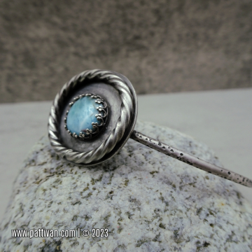 Larimar Sterling Silver Bangle