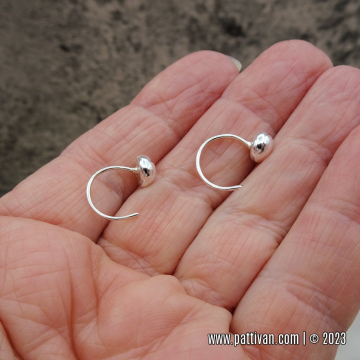 Fine and Sterling Silver Huggie Hoops